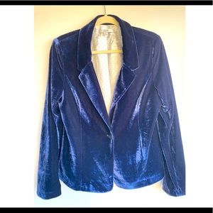 Very unique Velvet Blue Blazer